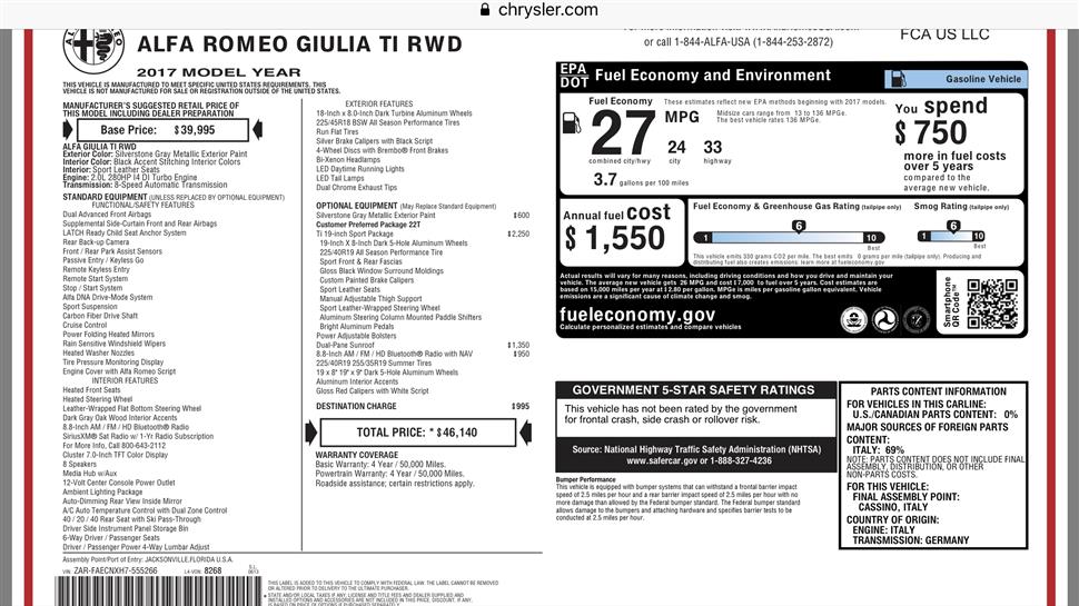 Alfa Romeo auto lease swap Miami FL