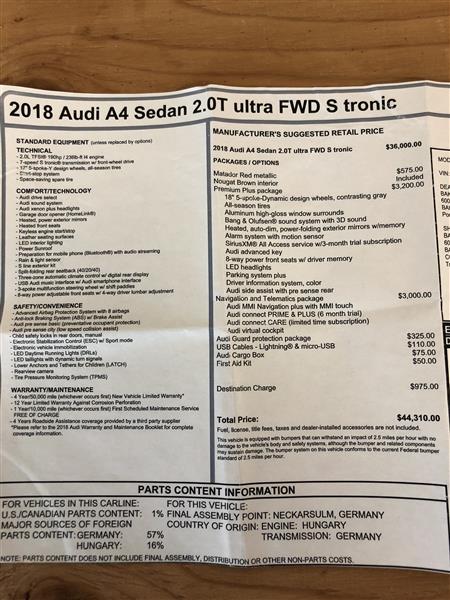 Audi A4 takeover car lease Bakersfield CA