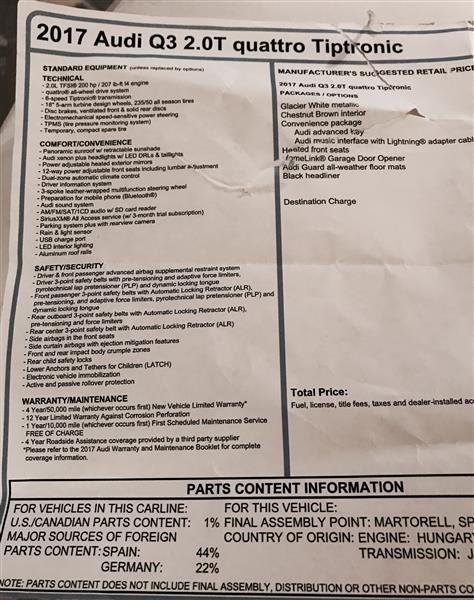 Audi Q3 car lease transfer Palo Alto  CA