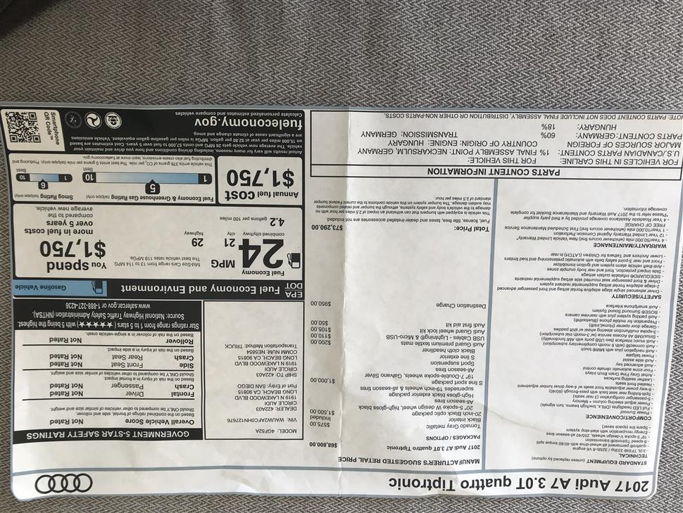 Audi A7 lease swap website Spring Valley CA