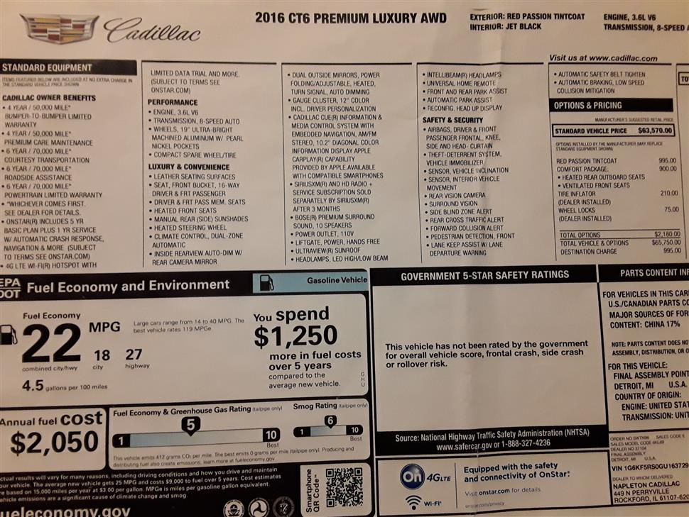 Cadillac CT6 lease transfer Machesney Park IL