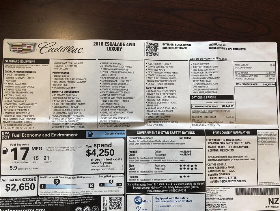 Cadillac Escalade swap a lease Dearborn Heights MI