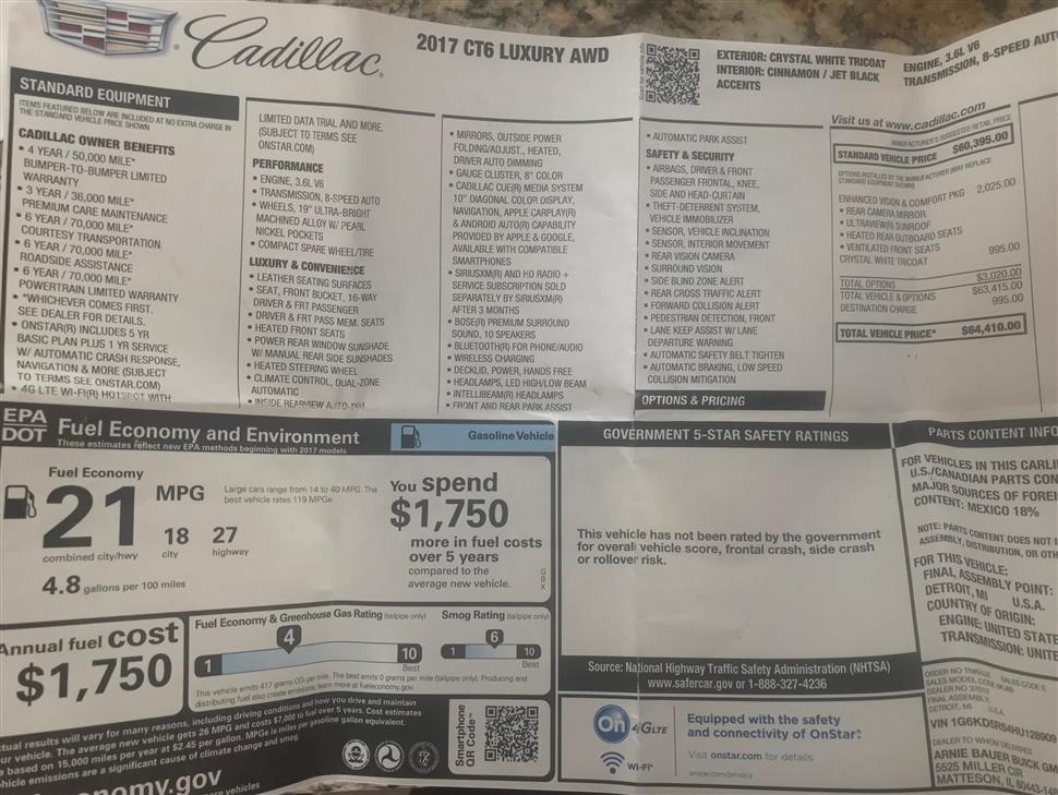 Cadillac CT6 car lease swap Chicago IL