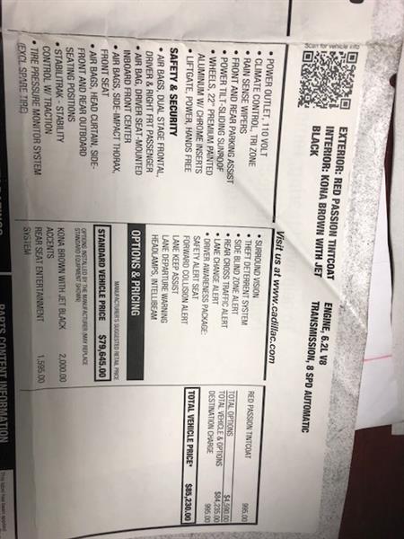 Cadillac Escalade car lease transfers Lakewood Ranch FL